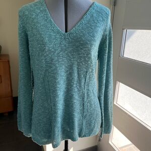 Kenar Turquoise Knit Top